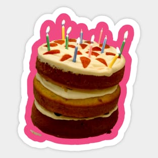 Leaning Cake Sticker